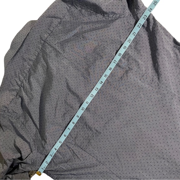 Express Men's Long Sleeve Fitted Shirt Blue Grey Small Print Size XL - Picture 2 of 10